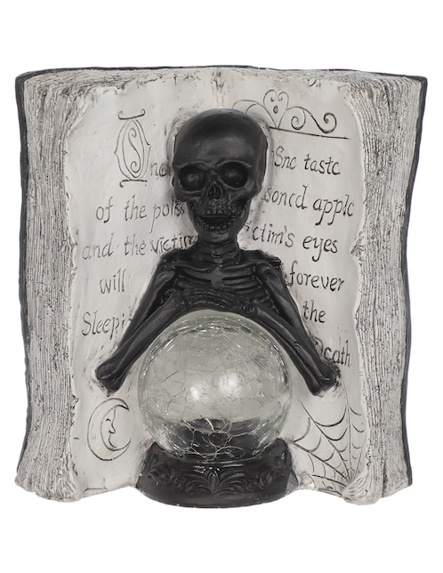 Figura decorativa de halloween Cementerium con forma de libro