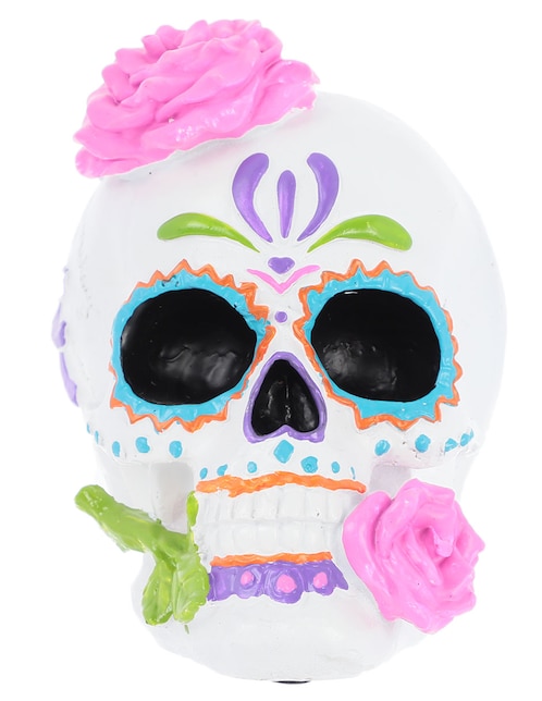 Figura decorativa de día de muertos Cementerium con forma de calavera