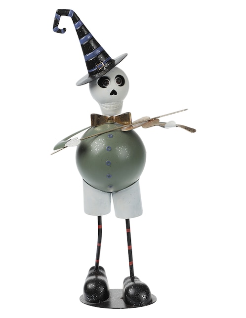 Figura decorativa de Halloween Cementerium con forma de calavera