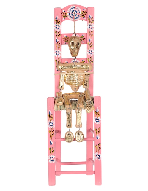 Figura decorativa de Día de Muertos Corazón María con forma de calavera