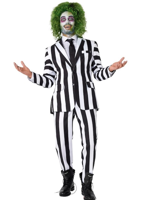 Rubies Beetlejuice: Disfraz De Beetlejuice Para Adultos, Estándar Masculino