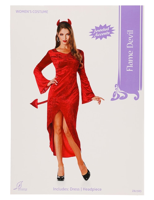 Disfraz de halloween de diablo para mujer