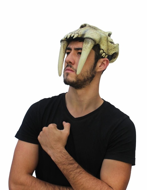 Casco para disfraz de Dientes de sable 1