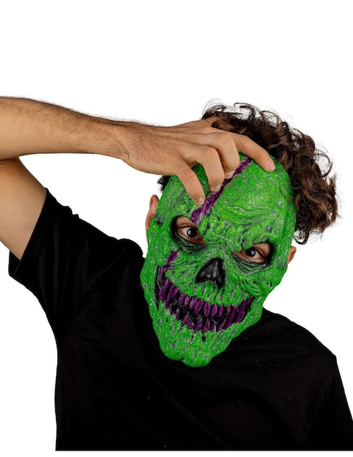 Máscara para disfraz de calavera efecto neón Urban Mask 1
