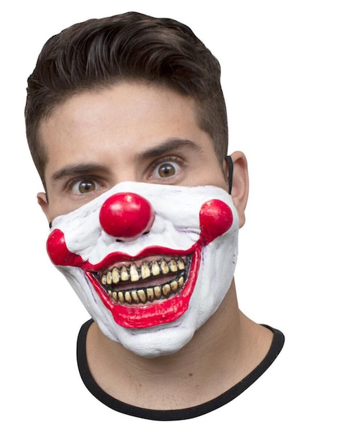 Máscara para disfraz de bozal de payaso Clowns 1