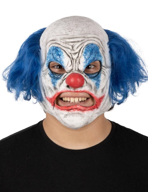Máscara para disfraz de payaso Rabioso azul Clowns Ghoulish Productions