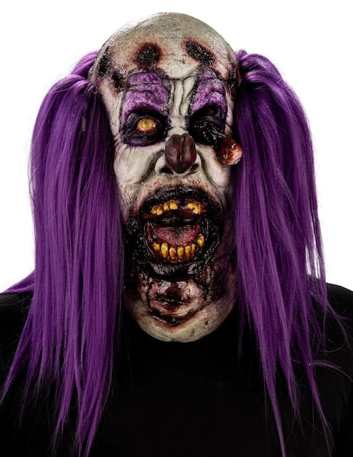 Máscara para disfraz de zombie glotón Clown Ghoulish Productions