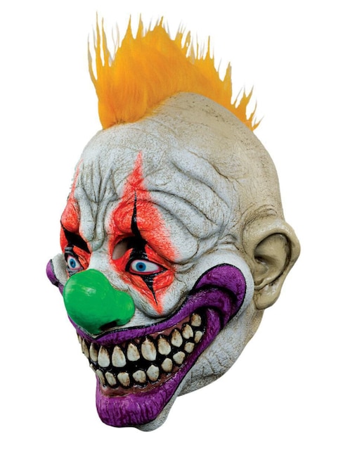 Máscara para disfraz de Clown Neón Prankster Ghoulish Productions