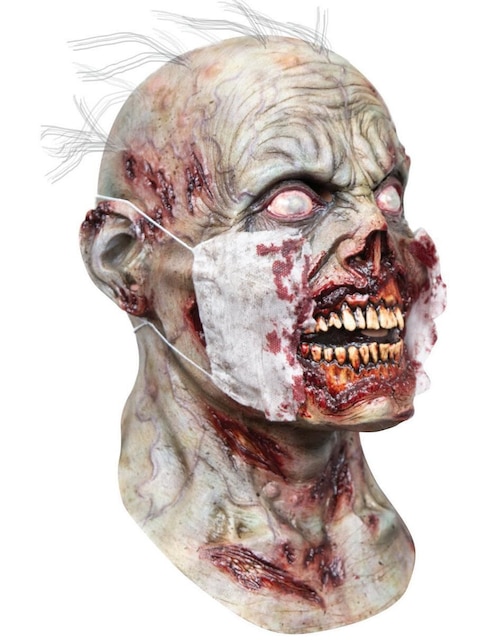 Máscara para disfraz de paciente Zombie Ghoulish Productions