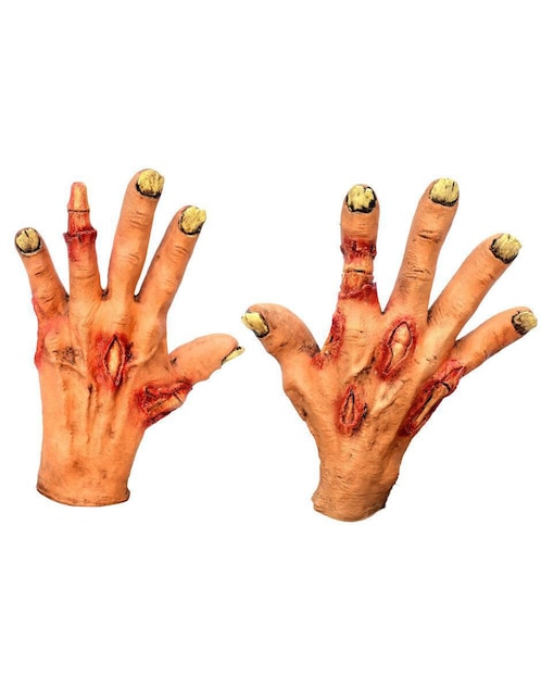 Guantes para disfraz de manos de zombi Ghoulish Productions