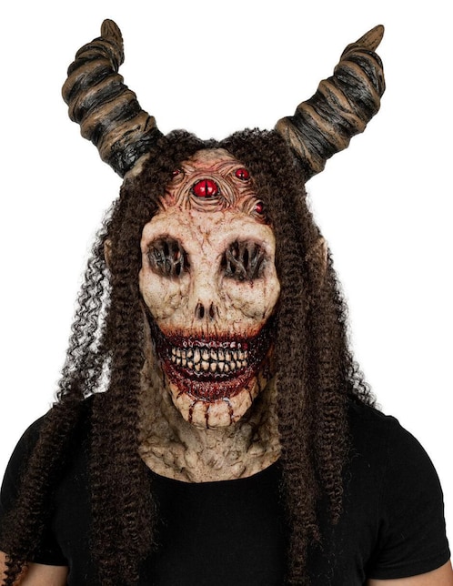 Máscara para disfraz de Ángel demoniaco Nightmare Ghoulish Productions