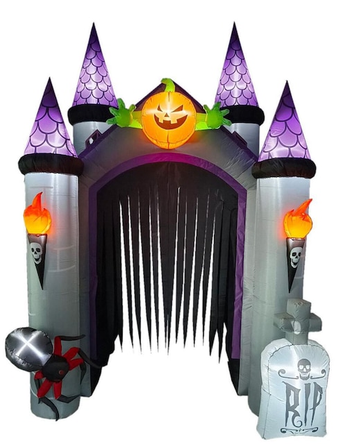 Inflable decorativo forma de bruja Rev