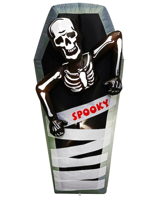 Inflable decorativo de halloween forma de calavera Rev