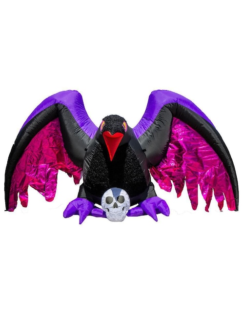 Inflable decorativo de halloween forma de pájaro Rev