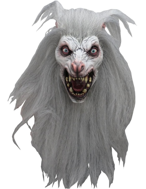 Máscara para disfraz de Lobo de la Luna Blanca Werewolves ghoulish productions
