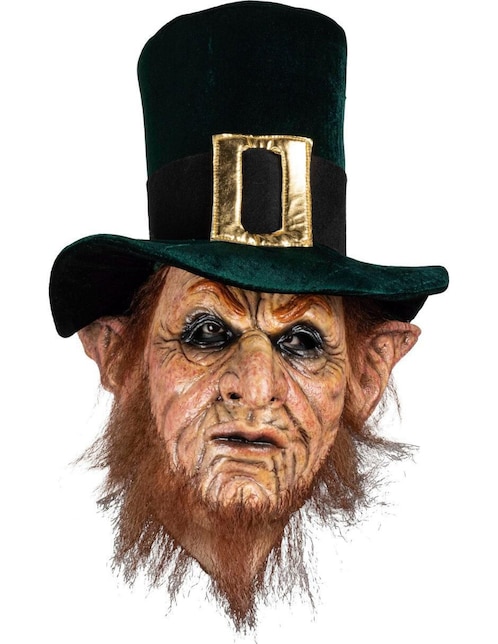 Máscara para disfraz de Leprechaun maligno Mythological Monsters Ghoulish Productions