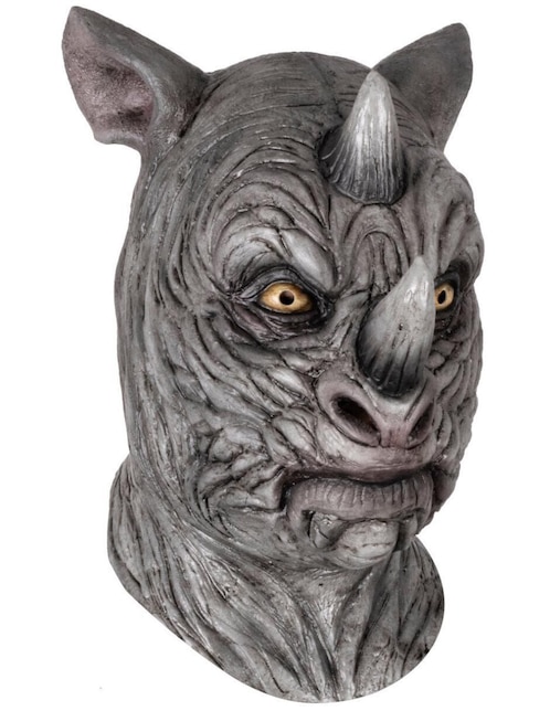 Máscara para disfraz de Rinoceronte salvaje Creepy Animals Ghoulish Productions