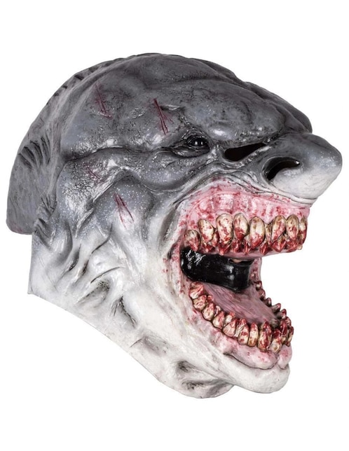 Máscara para disfraz de Tiburón hambriento Creepy Animals Ghoulish Productions