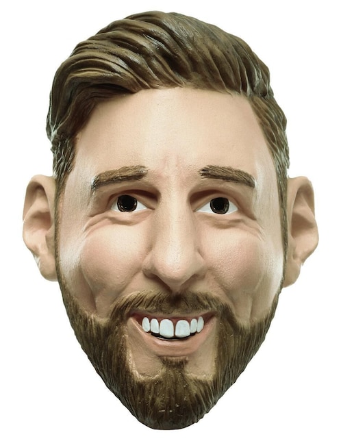 Máscara para disfraz de Futbolista L. Messi Famous People Ghoulish Productions