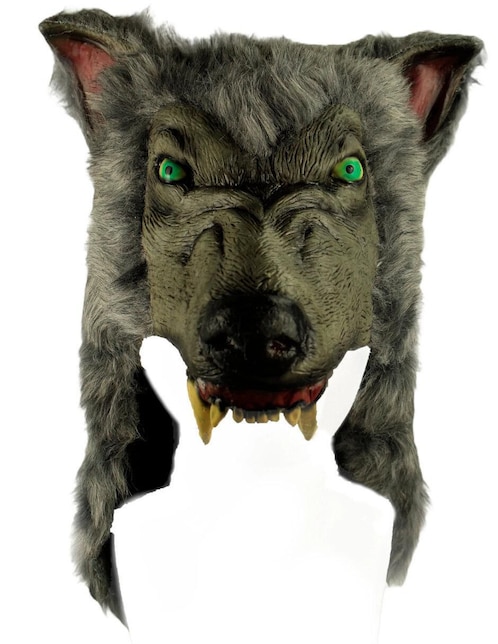 Casco para disfraz de cazador lobo salvaje Ghoulish Productions