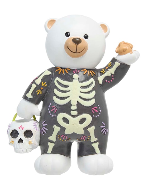 Figura decorativa de Halloween con forma de Bolo esqueleto 1