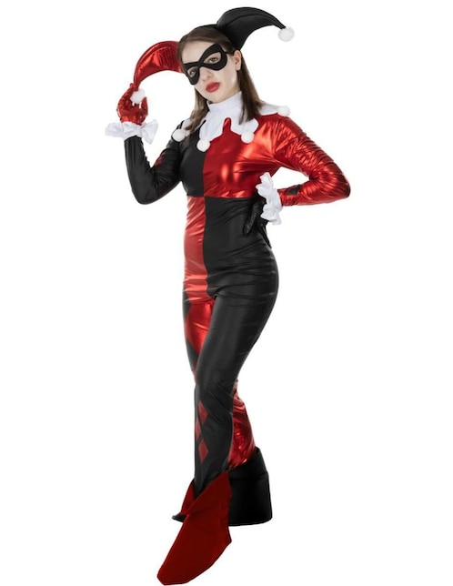 Disfraz Ghoulish Productions DC Core de Harley Quinn para mujer