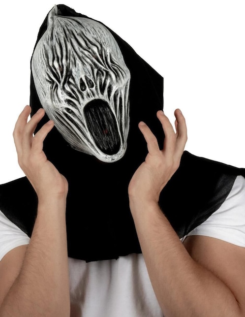 Máscara para disfraz de Horror Fantasma del Abismo con capucha Horror Infernal Ghoulish Productions