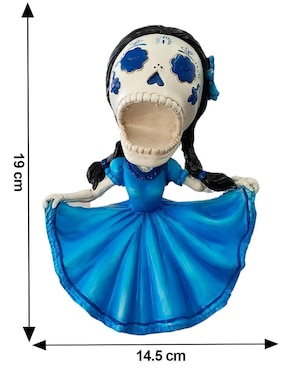 Figura decorativa Running con forma de calavera