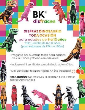 Disfraz Beckon de dinosaurio unisex