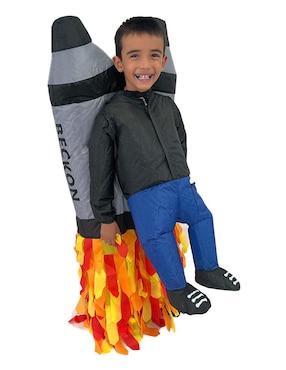 Disfraz Beckon Cohete Rocket de piloto para infantil unisex
