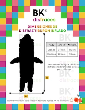 Disfraz Beckon de tiburón unisex