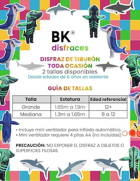 Disfraz Beckon de tiburón para infantil unisex