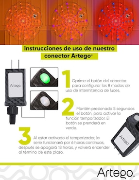 Serie red LED Artego con 96 focos