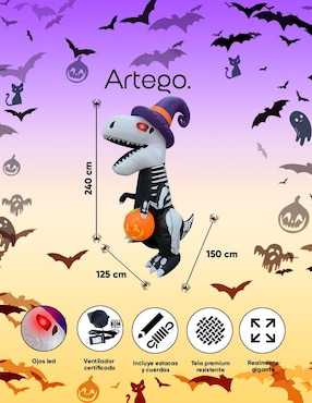 Inflable decorativo forma de dinosaurio Artego