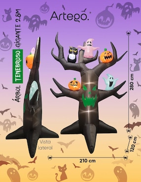 Inflable decorativo forma de árbol Artego