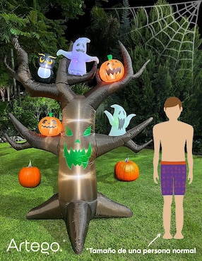 Inflable decorativo forma de árbol Artego