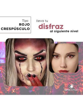 Lentes de contacto para disfraz de Halloween Optioutlet