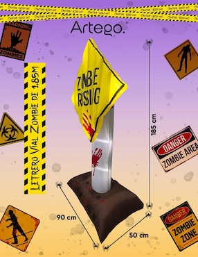 Inflable decorativo forma de letrero Artego