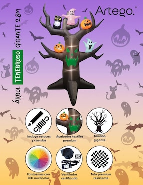 Inflable decorativo forma de árbol Artego