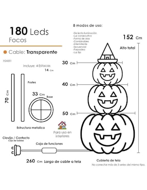 Serie LED Navi Colors H24201 con 180 focos