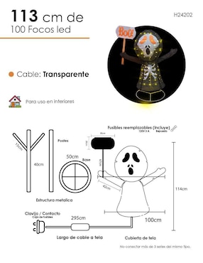 Figura decorativa de fantasma Halloween Navi Colors
