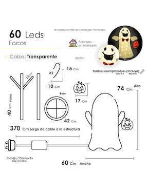 Figura decorativa de fantasma Halloween Navi Colors