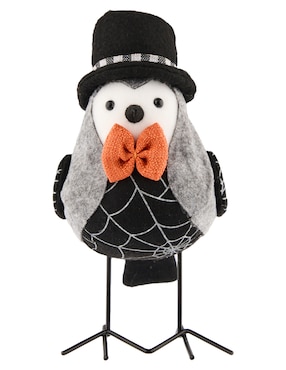 Figura decorativa de Halloween Cementerium con forma de pájaro