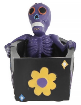 Figura decorativa de halloween Cementerium con forma de ataud
