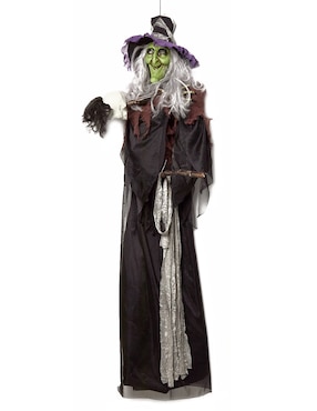 Figura decorativa de Halloween Cementerium con forma de bruja
