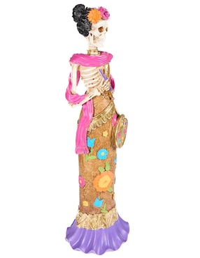 Figura decorativa Día de Muertos Cementerium con forma de catrina