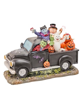 Figura decorativa de Halloween Cementerium con forma de camioneta