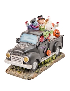 Figura decorativa de Halloween Cementerium con forma de camioneta