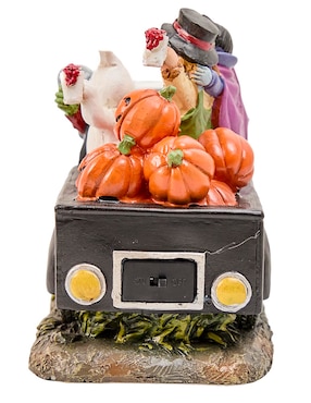 Figura decorativa de Halloween Cementerium con forma de camioneta