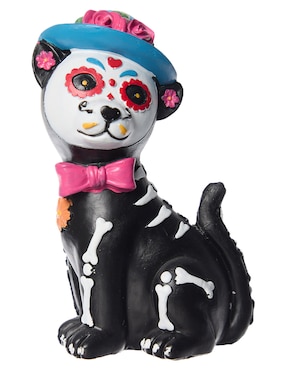 Figura decorativa de Día de Muertos Cementerium con forma de gato